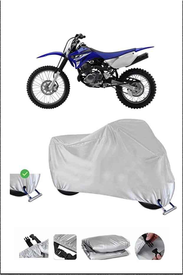 ياماها TTR125L قفل متوافق مع الماء ومتين للدراجات النارية - رمادي