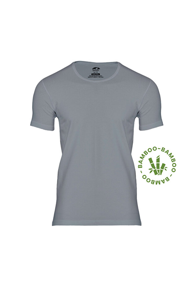 Şahin Men's Short Sleeve Gray Bamboo Bodysuit - Pack of 2