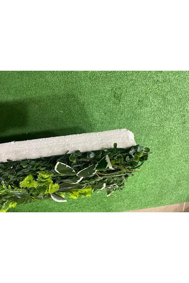 Yapay Çiçek Duvar Kaplama 40 A 60 Panel Şimşir Duvar Uygulama - 3