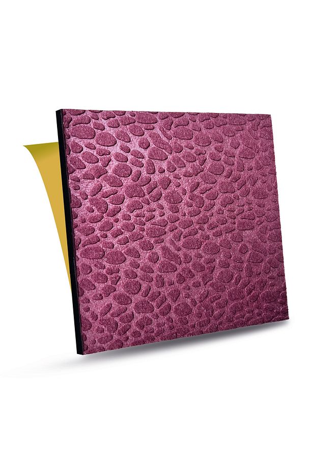 Bordo EMBOS Keçe Ses Ve Isı Yalıtım Paneli 40x40 cm - 6 Adet/1 m² - 1