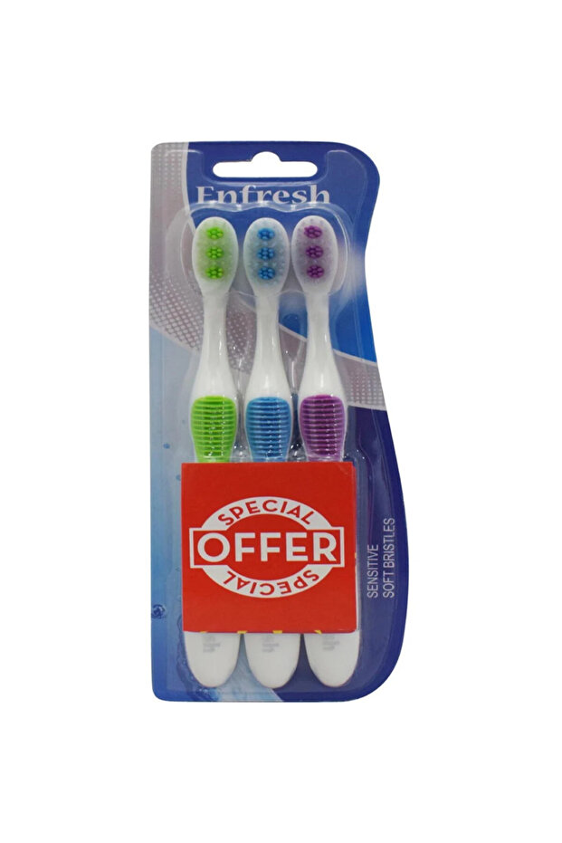 فرشاة أسنان 3 قطع عبوة اقتصادية - 1