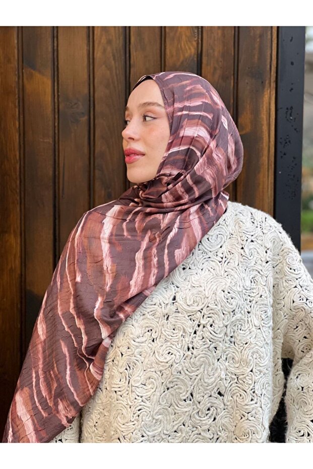 Northern Lights Desen Bambu Şal - 3