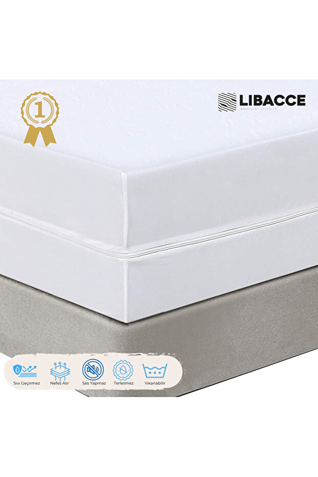 Double Zippered Liquid Proof Mattress Protector Mattresses 160X200X25 cm