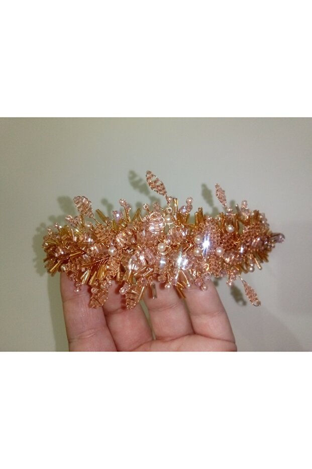 ÇİÇEKLİ   TEK TASARIM TAÇ - 6