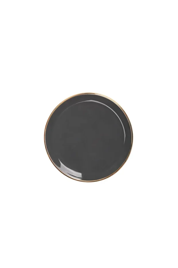 SOLID ANTRASİT TEKLİ SERVİS TABAK 26CM - 1