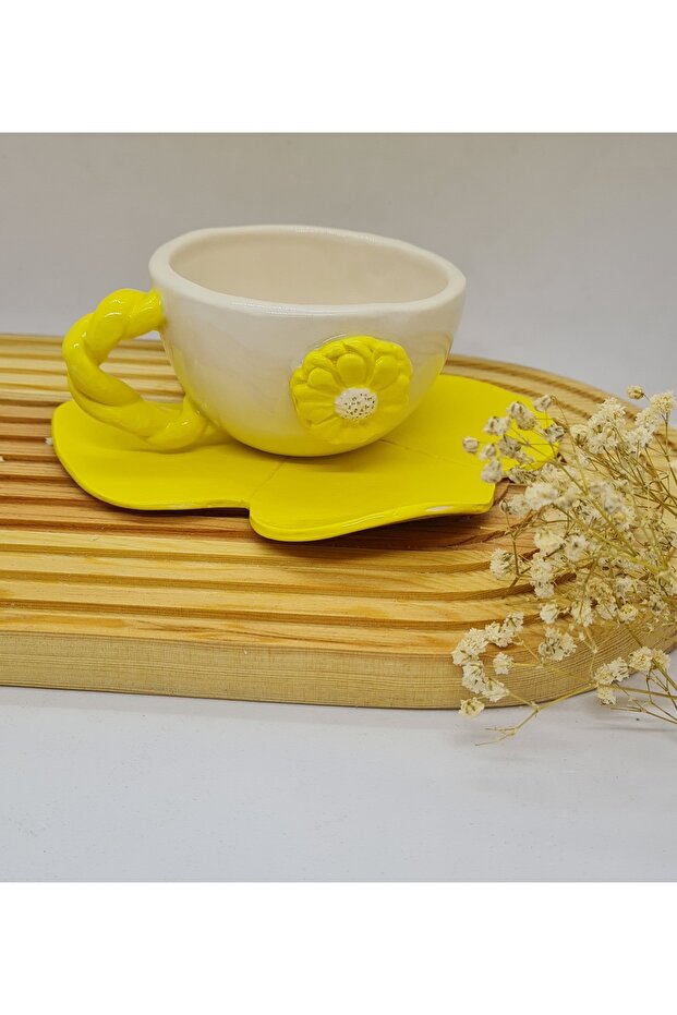 Daisy Cup Handmade Ceramic - 3