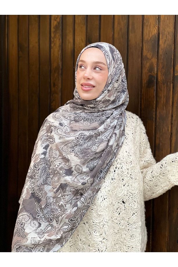 Abstract Ethnic Desen Bambu Şal - 1