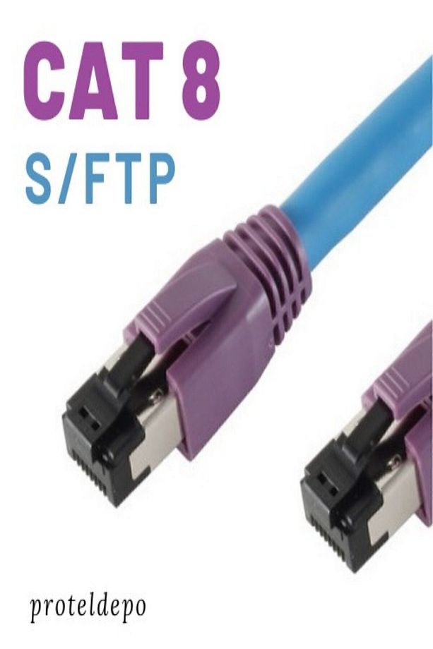 Mavi Cat8 S/ftp Ethernet Network Kablosu 25 m - 4