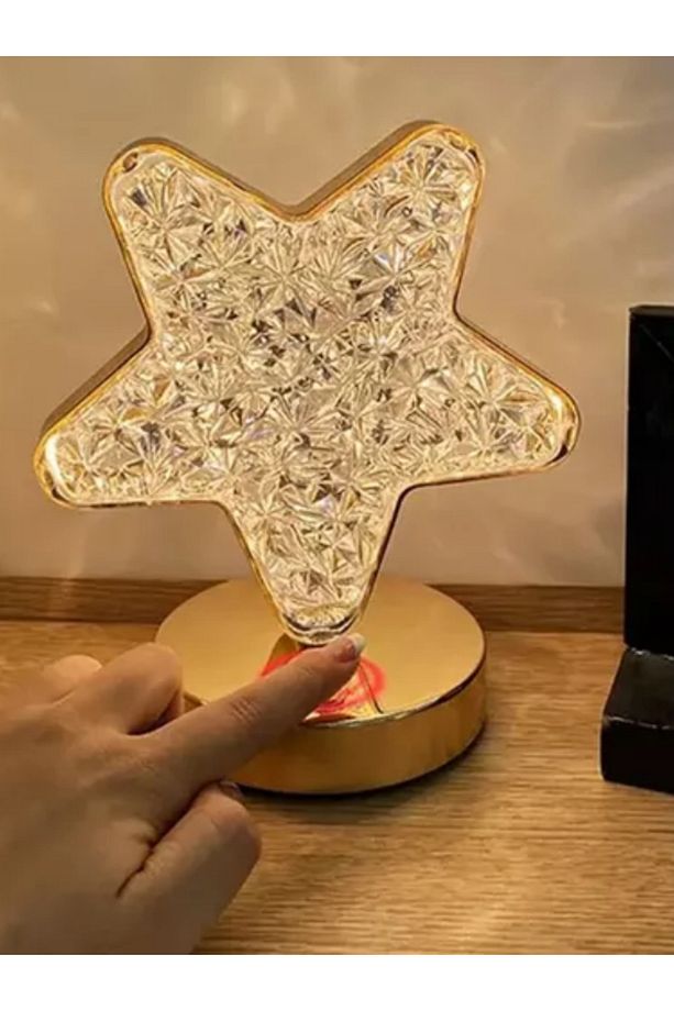 Şarjlı Yıldızlı Gece Lambası 3 Farklı Renk Seçenekleri - 1
