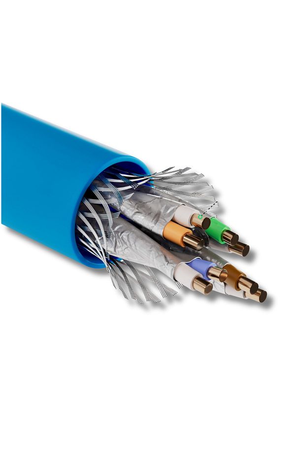 Mavi Cat8 S/ftp Ethernet Network Kablosu 25 m - 2
