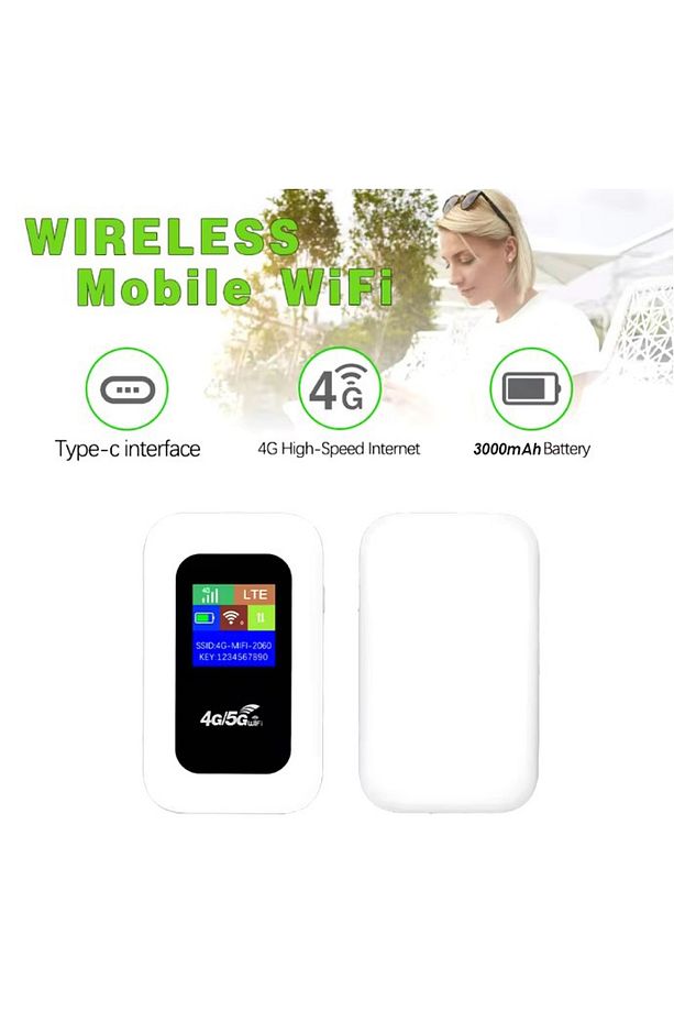 4G/5G A8-E Mobil Sim Kartlı WiFi Router 300Mbps Kablosuz 3000mAh Taşınabilir Hotspot Cep Modem - 4