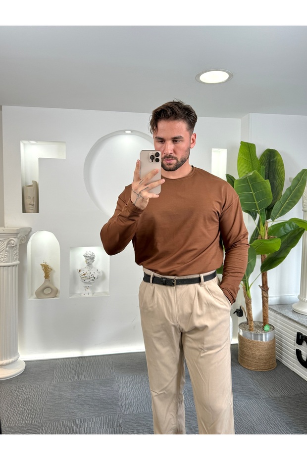 Beyaz Basic Regular Fit Badi - 1