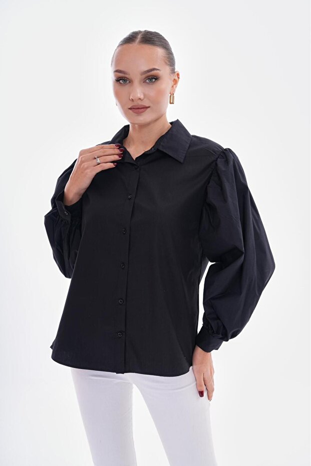 Balonlu Kol Gömlek - 3