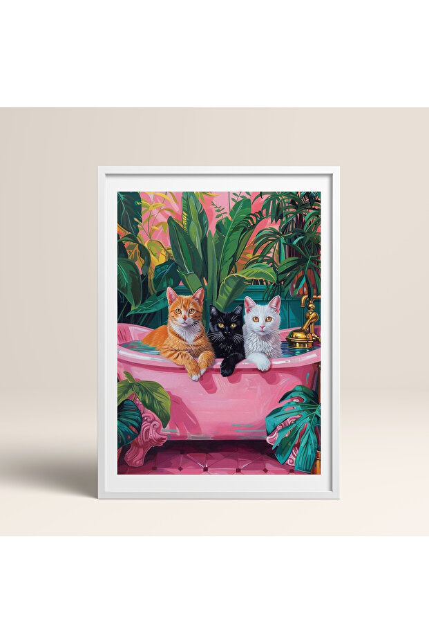 Tekli Ahşap Çerçeveli Tablo Tek Parça Poster Tablo TK/729 - 2