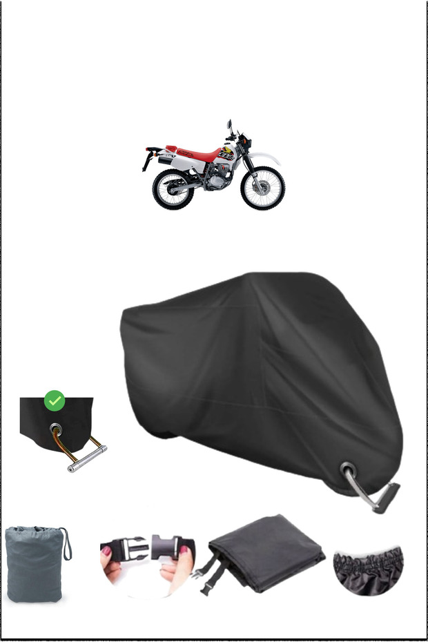 قماش القنب الأسود للدراجات النارية Honda Xlr125 المتين المتوافق مع القفل المقاوم للماء