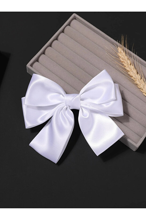 مشبك فيونكة أوتوماتيكي من الساتان بطبقة مزدوجة - 2