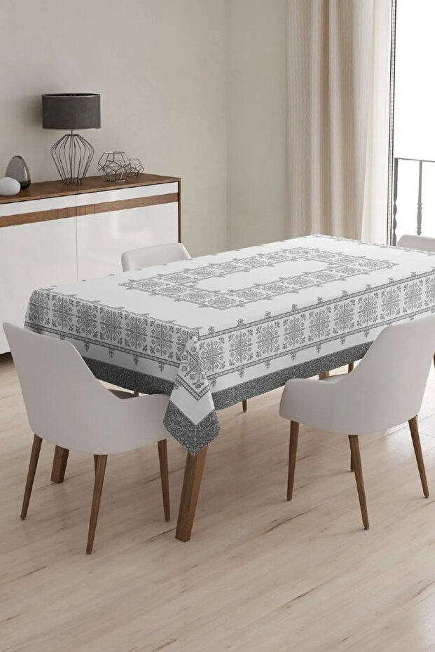 Snow Patterned Practical Tablecloth with Pattern Suitable for Daily Use - 1
