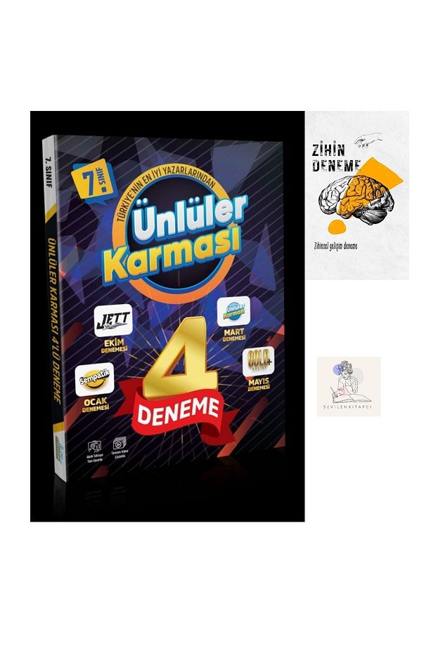 ÜNLÜLER KARMASI 7.SINIF 4LÜ GENEL DENEME-ZİHİNDENEME*735 - 1