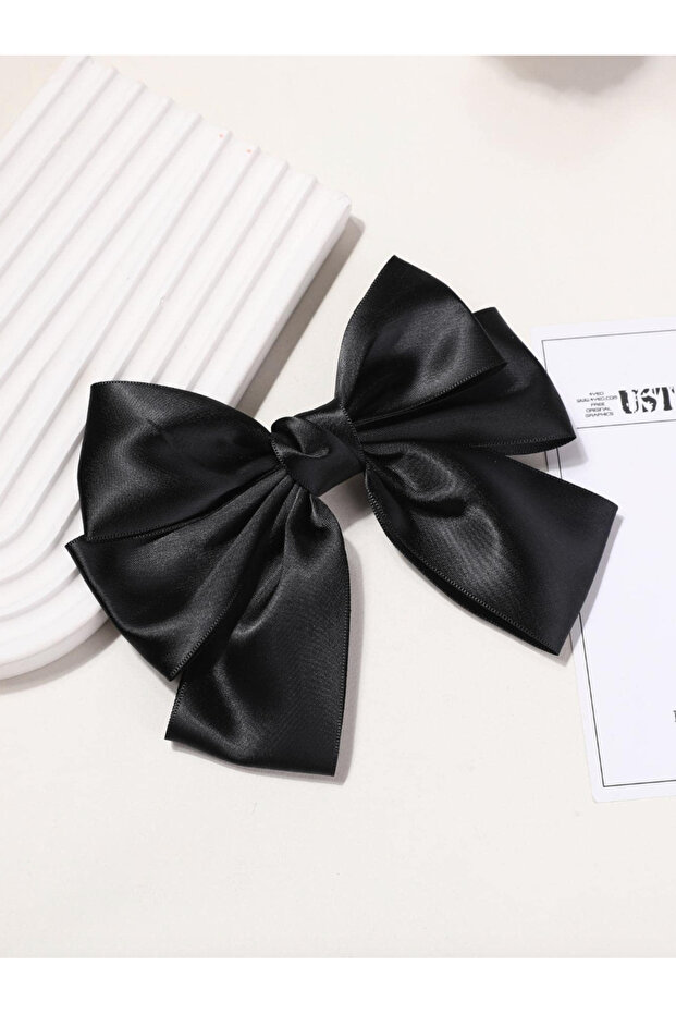 Double Layer Satin Automatic Bow Buckle - 2