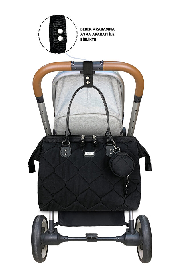 Millennium X Pro Siyah Takım Kadın Bebek Bakım Sırt Ve Omuz Çantası - 7