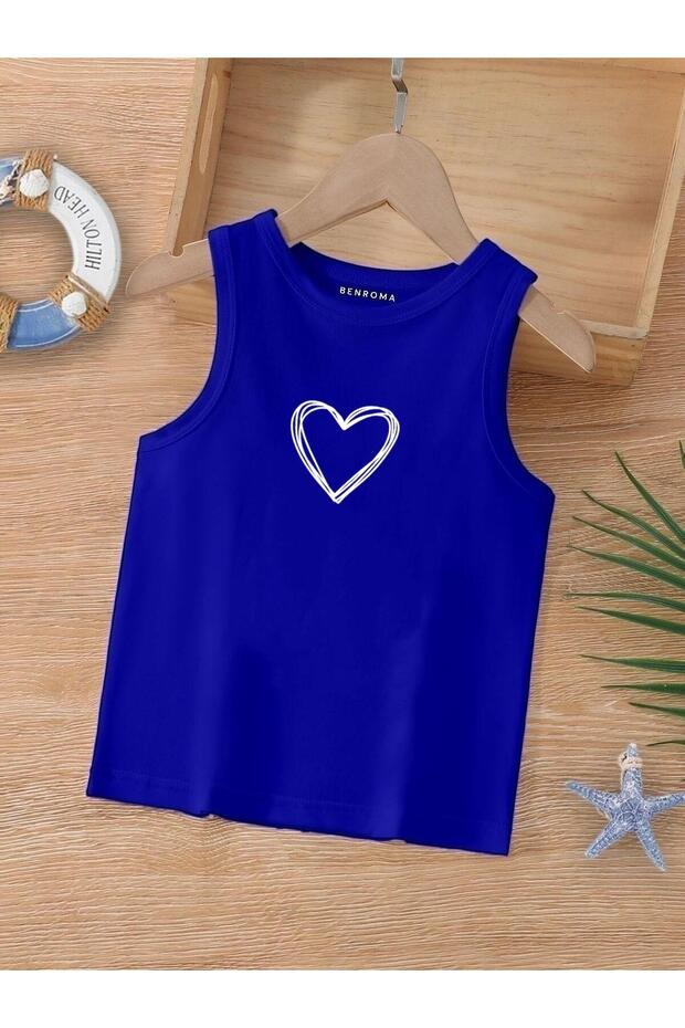 Cartoon Character Printed Sleeveless Children's T-Shirt