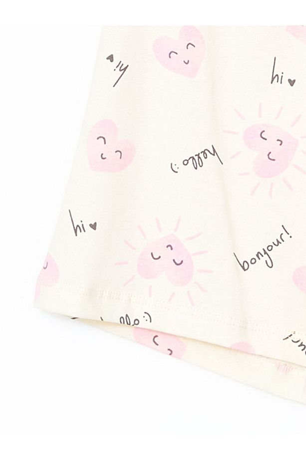 LCW Kids Gömlek Yaka Kız Çocuk Şortlu Pijama Takımı - 6
