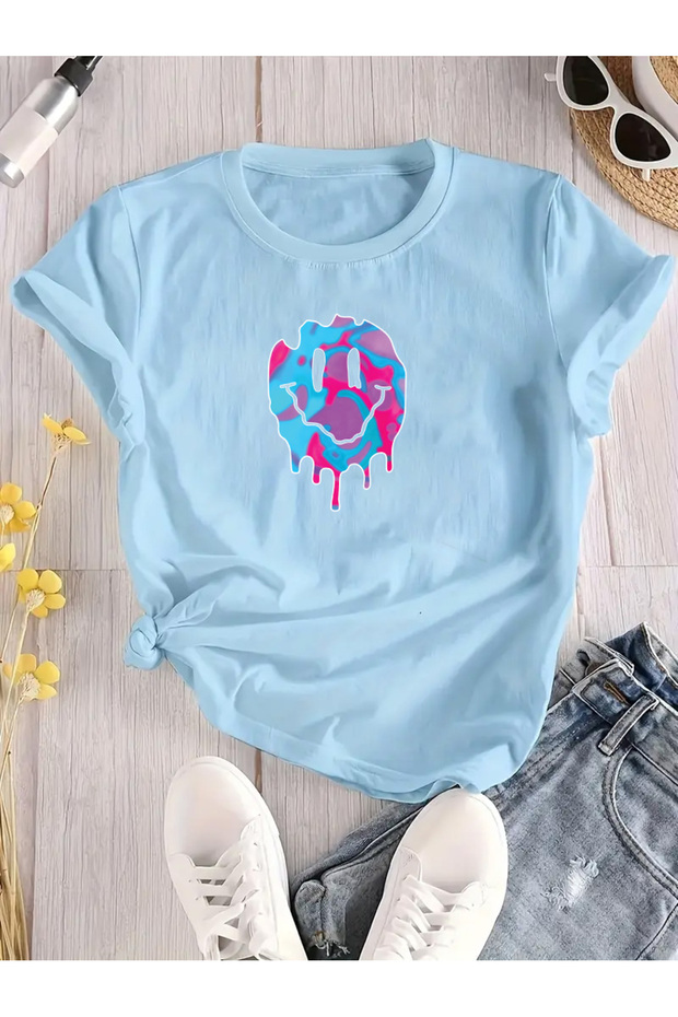 Unisex Smile Printed Design T-Shirt