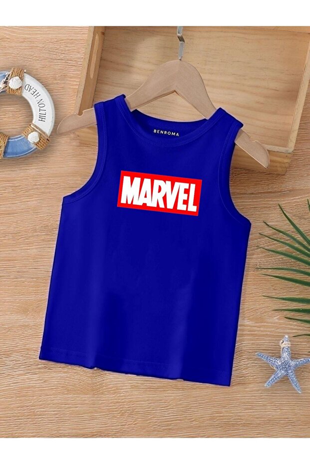 Cartoon Character Printed Sleeveless Children's T-Shirt
