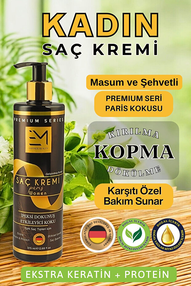 Women's Conditioner - Paris Scent - Extra Keratin Protein Contains Natural Oils Anti-Breakage