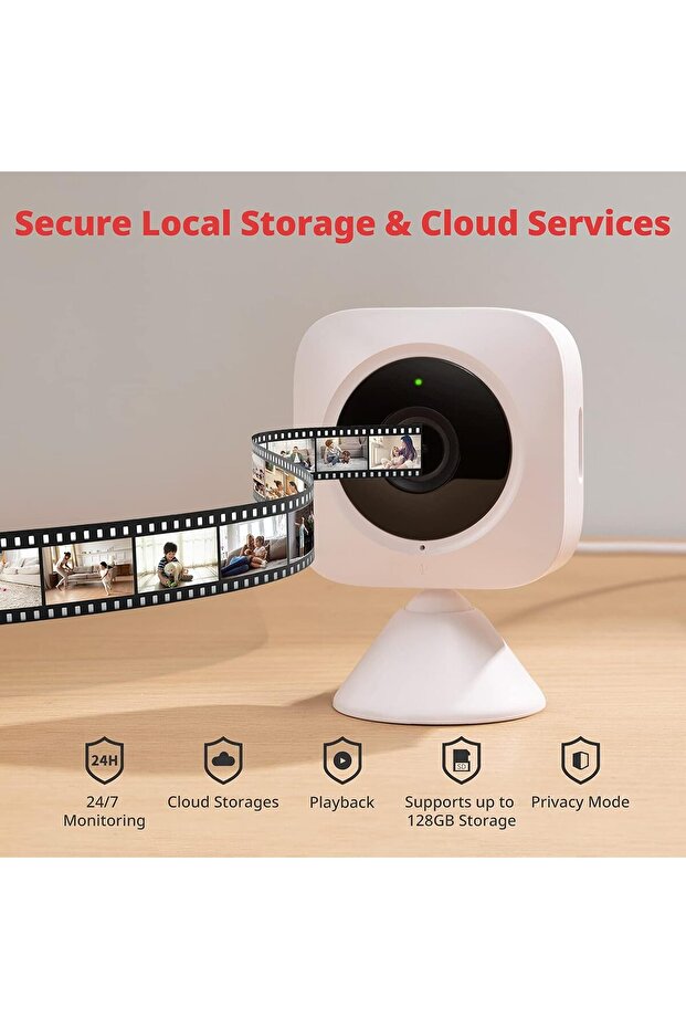 Security Indoor Camera with Motion Detection with Night Vision And 2 Way Audio - 4