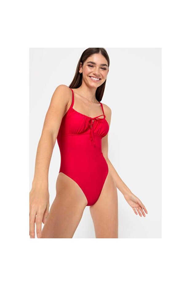 Büzgü detaylı mayo - 3