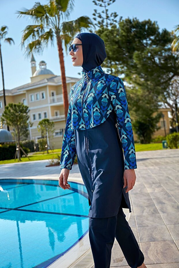 Remsa Front Covered Parachute Fully Covered Hijab Swimsuit R103 Generation