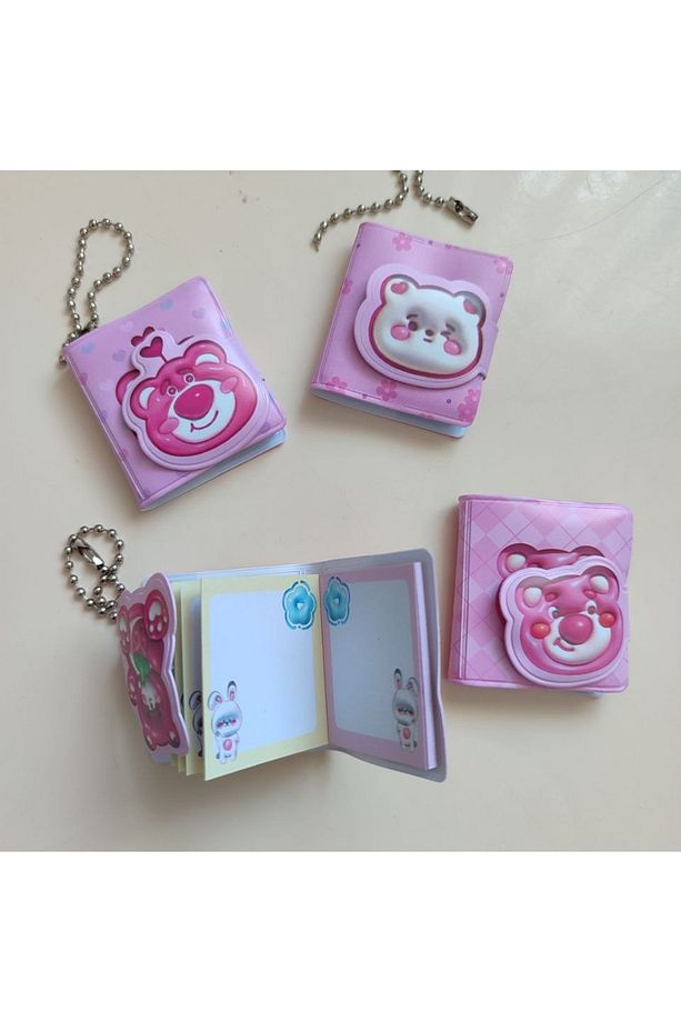 4 lü Ayıcık Defter Seti Anahtarlık 1 ADET SET - 4