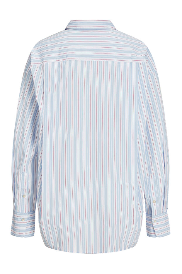 Kadin Basic Oversize Poplin Gömlek - Jamie - 4