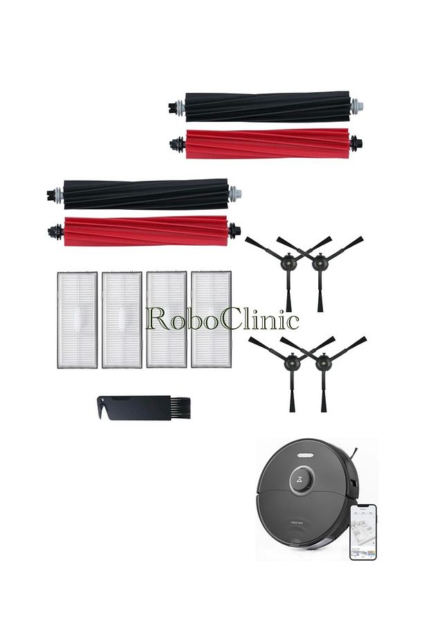 Roborock S8 Sonic Akıllı Robot Süpürge Uyumlu Fırça Hepa Filtre Mop Seti-13 Parça - 1