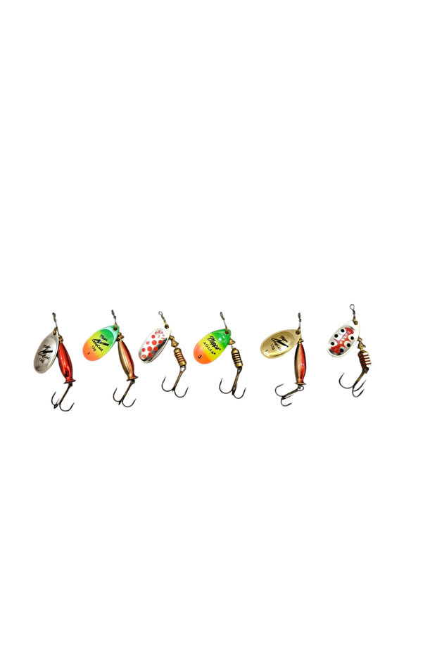 Swivel Fishing Spoon Set of 6 (No:3)