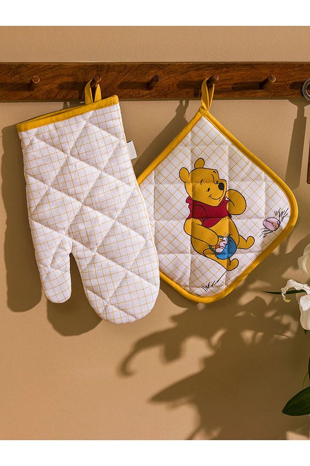 LCW HOME Karışık Winnie the Pooh Baskılı Fırın Eldiveni ve Tutaç - 2