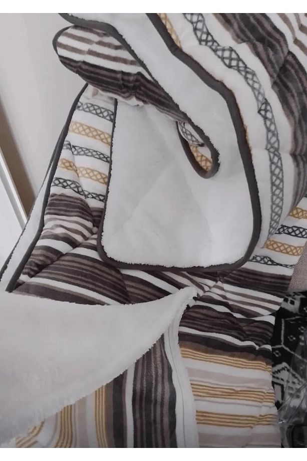 Comforter Yorgan Set Tek Kişilik Luca Sarı (İÇ ELYAFI KREM) - 2