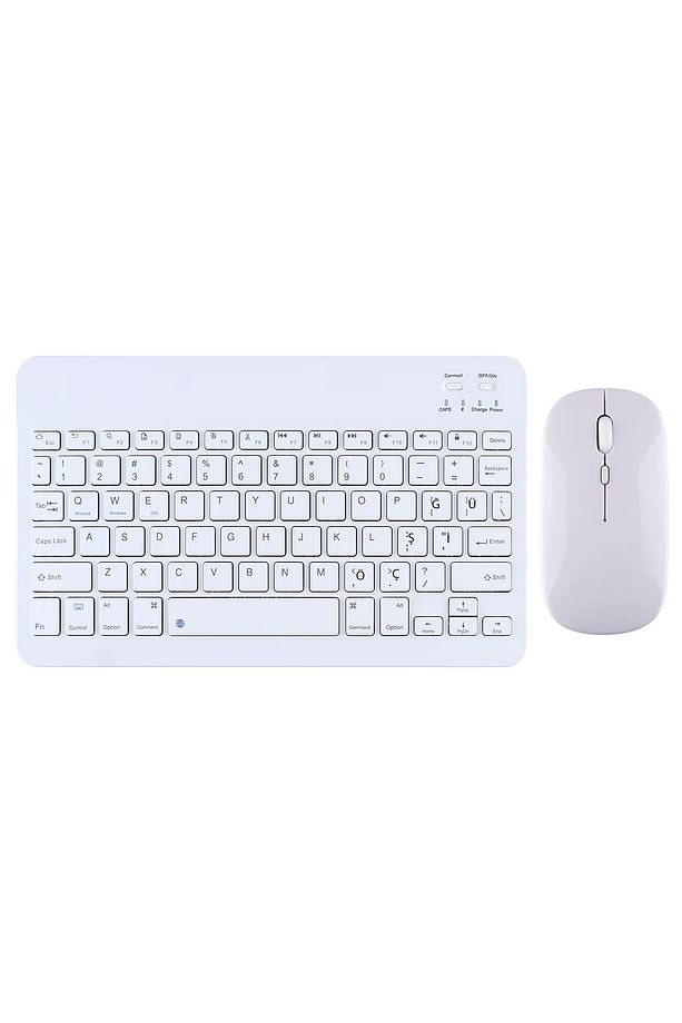 Samsung Galaxy Tab S9  FE X510 10.9 '' İle Uyumlu Bluetooth Özellikli Klavye Mouse Set - 1