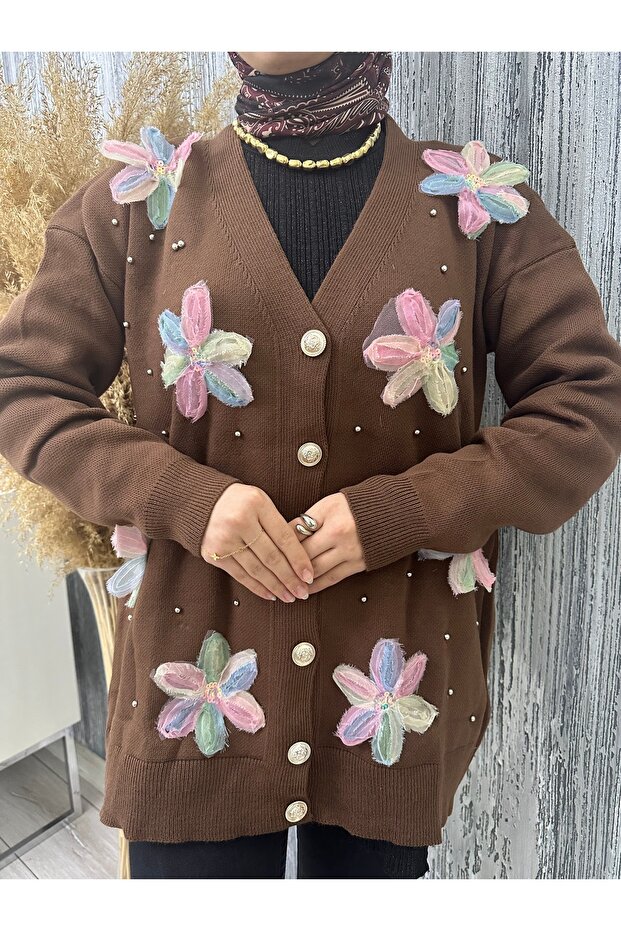 Çiçekli hırka - 4