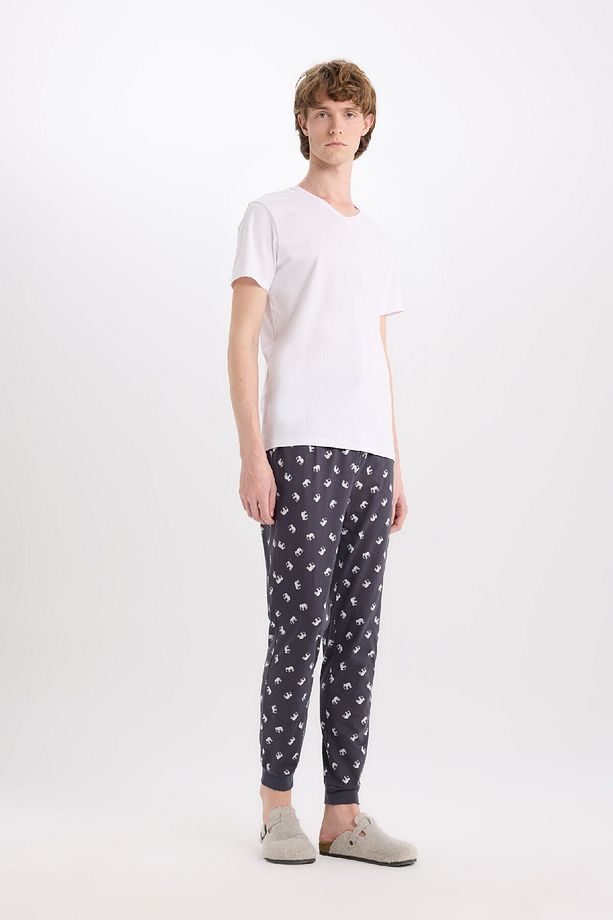 Regular Fit Desenli Cepli Pijama Altı E0497AX25SP - 3