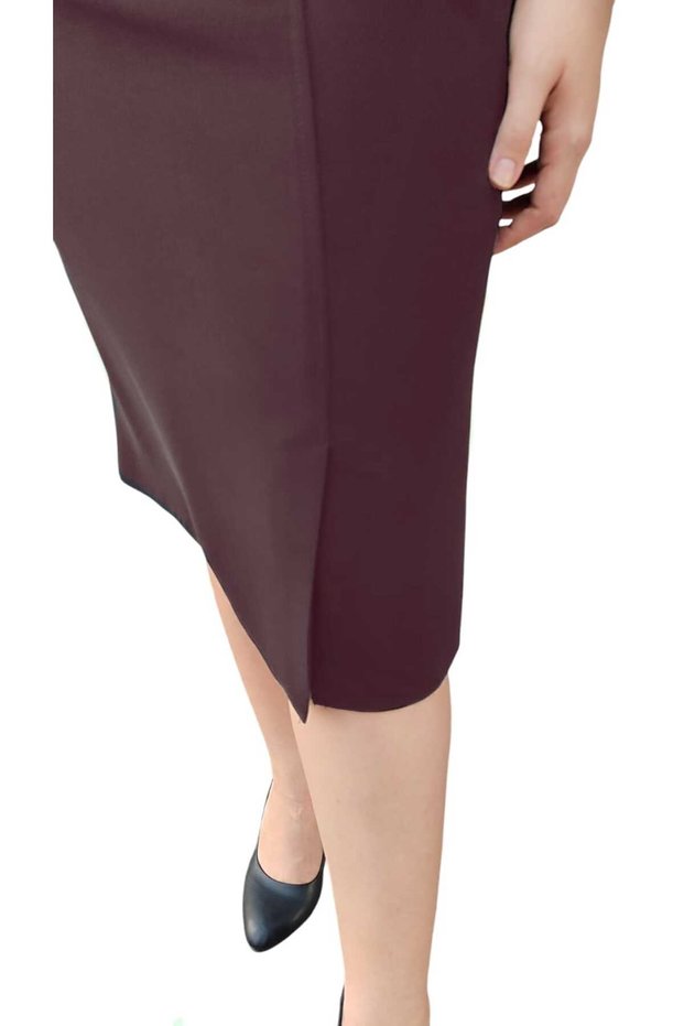 Short, Above-The-Knee, Lined Puerto Rican Fabric Pencil Skirt, Skirt Length 65 Cm.