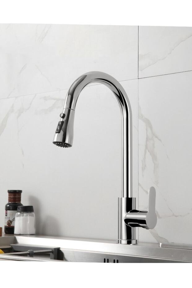 Musluk Mutfak Krom Spallı Evıye - 1