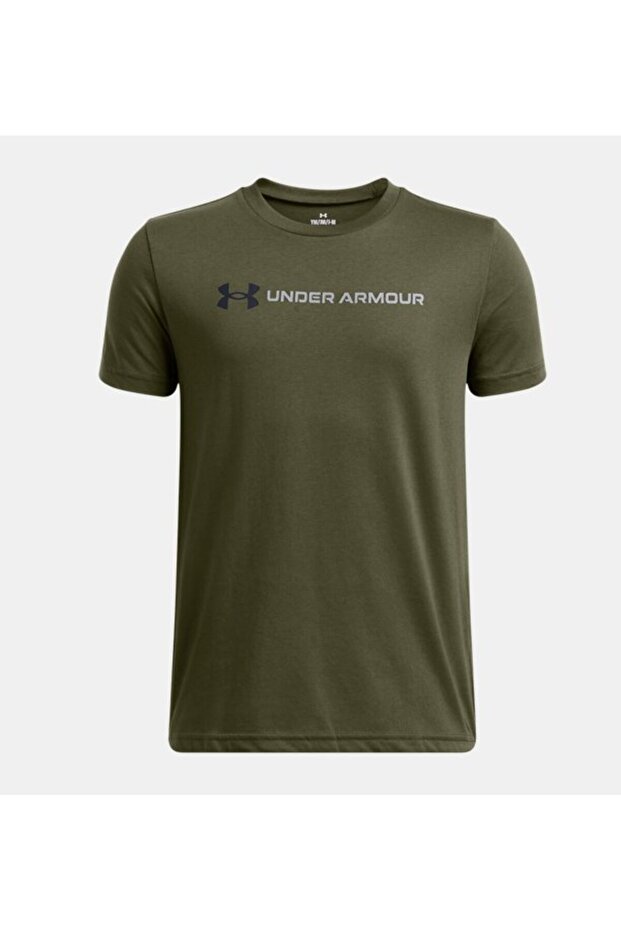 Boy's Ua Logo Wordmark T-Shirt 1389963-390