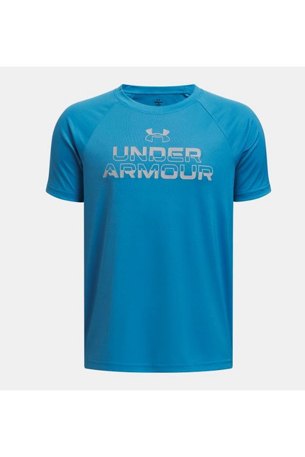 Erkek Çocuk UA Tech Split Wordmark Kısa Kollu - 2