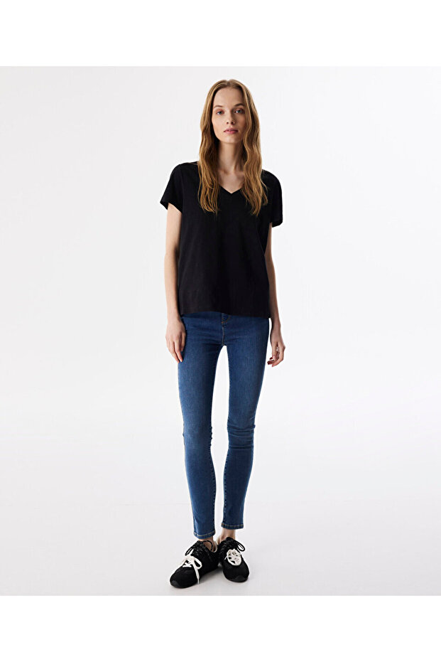 V YAKA BASIC TİŞÖRT - 5