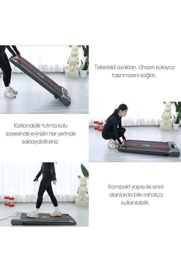 A2 Pro 2024 Model 12 Km Hız-120 Kg Taşıma Kapasitesi-bluetooth Hoparlör-akıllı Koşu Bandı-1.5 Hp - 6