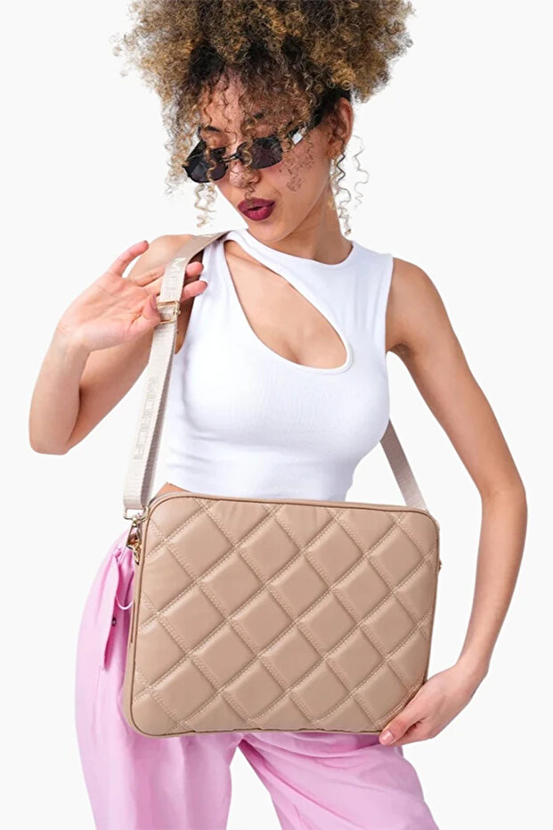 حقيبة كمبيوتر محمول ماك بوك إير برو مقاس 13 و14 بوصة، مبطنة باللون المنك