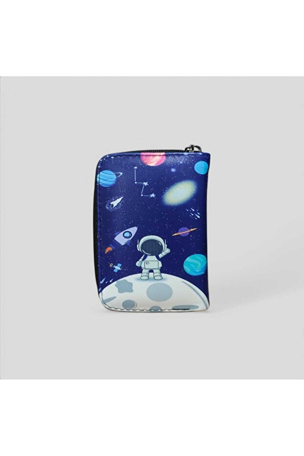 Astronaut Patterned Children's Wallet - 2