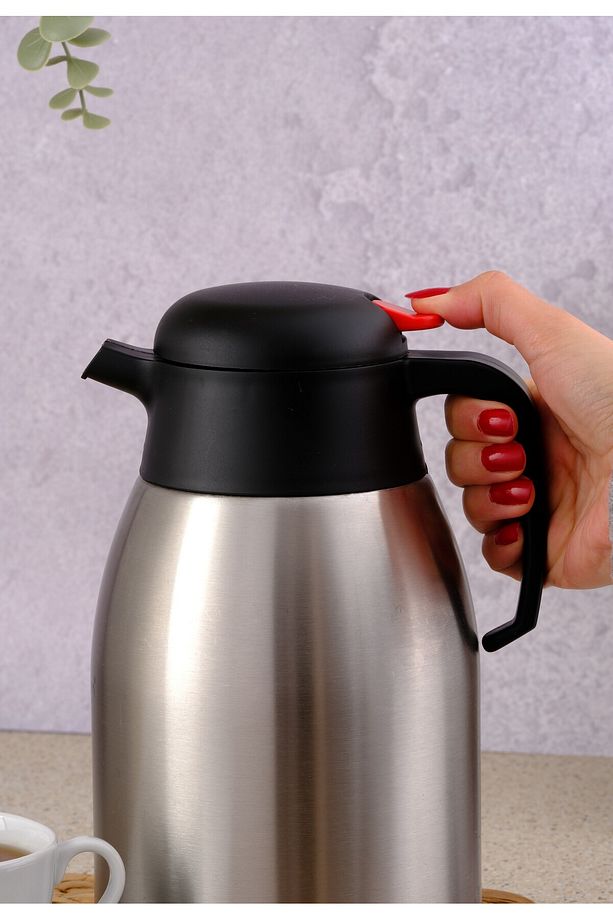 2 Litre Paslanmaz Çift Kat Çelik Çay Termosu - 1200a - 3